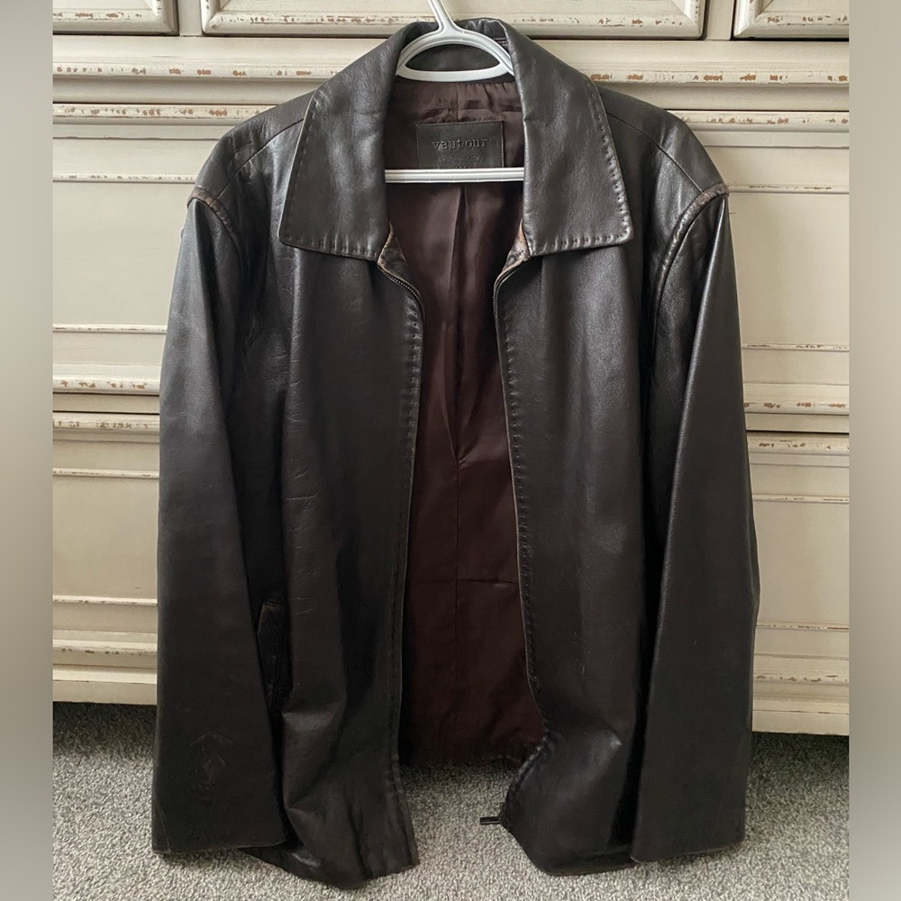 Vautour Vintage Brown Genuine Leather Jackets *Dean Winchester style* (L)